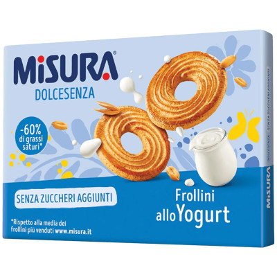 Печенье Misura без добавления сахара с йогуртом, 400г