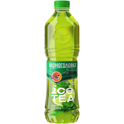 Напиток Черноголовка Ice tea зеленый чай мята-лайм сокосодержащий, 1.5л