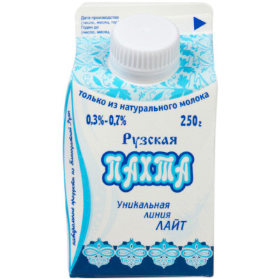Пахта Рузское Молоко Рузская 0.3-0.7%, 250мл