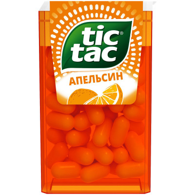 Драже Tic Tac со вкусом апельсина, 16г