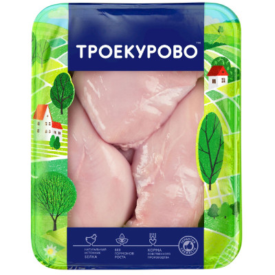 Филе грудки цыплёнка Троекурово охлаждённое