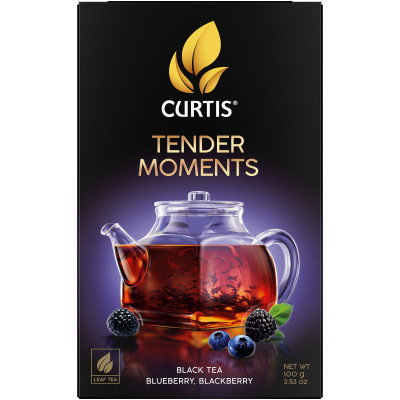 Чай Curtis Tender Moments чёрный листовой ароматизированный с добавками, 100г