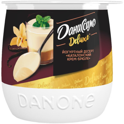 Пудинг Даниссимо Deluxe ваниль-каталонский крем-брюле 4.7%, 160г