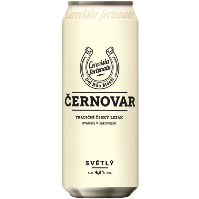 Пиво Cernovar Классическое светлое 4.9%, 500мл