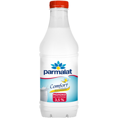 Молоко Parmalat Comfort безлактозное пастеризованное 3.5%, 900мл