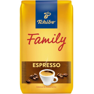 Кофе Tchibo family espresso натуральный жареный в зернах, 1кг