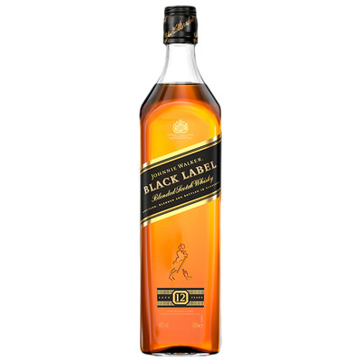 Виски Johnnie Walker Блэк Лейбл 12-летний шотландский 40% в подарочной упаковке, 700мл