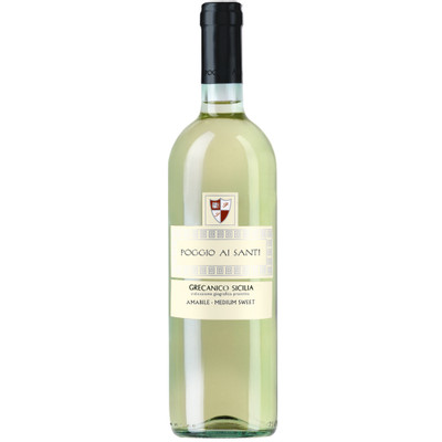 Вино Poggio Ai Santi Grecanico Sicilia белое полусладкое, 0.75л