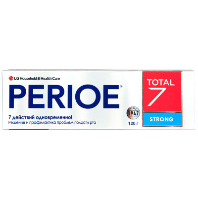 Зубная паста Perioe Total 7 Strong комплексного действия, 120г