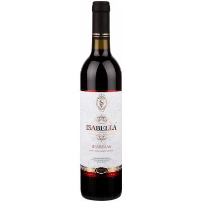 Вино Союз-Вино Изабелла красное полусладкое 11%, 700мл