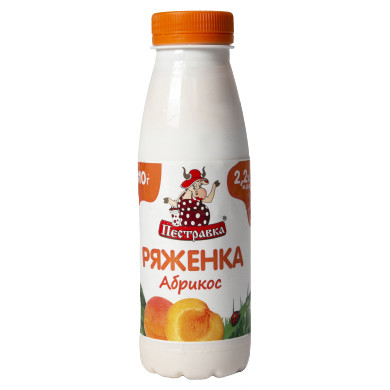 Ряженка Пестравка с абрикосом 2.2%, 310мл