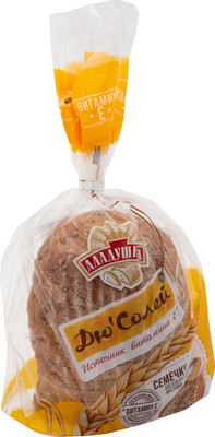 Хлеб Аладушкин Дю’солей с семенами подсолнечника и льна, 350г