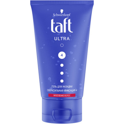 Гель Taft Ultra Укрепление Волос для укладки сверхсильная фиксация, 150мл