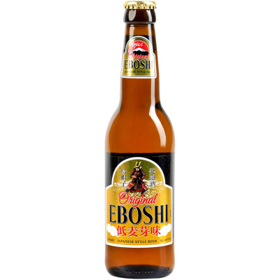 Пиво Eboshi светлое фильтрованное пастеризованное 4.8%, 330мл