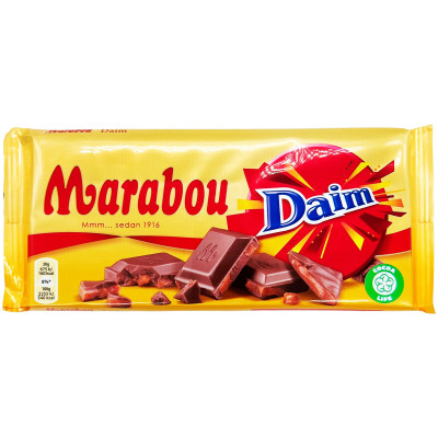 Шоколад Marabou Daim молочный, 200г