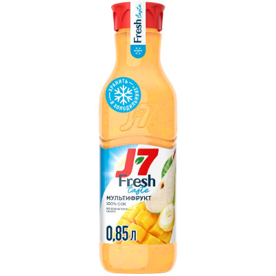 Сок J7 Fresh Taste Мультифрукт с мякотью, 850мл