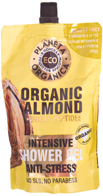 Гель Planeta Organica для душа Eco Organic Almond Антистресс, 200мл