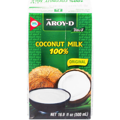 Молоко кокосовое 60% Aroy-D 17-19%, 500мл