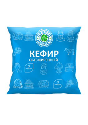 Кефир Просто Молоко обезжиренный 0.1%, 430мл
