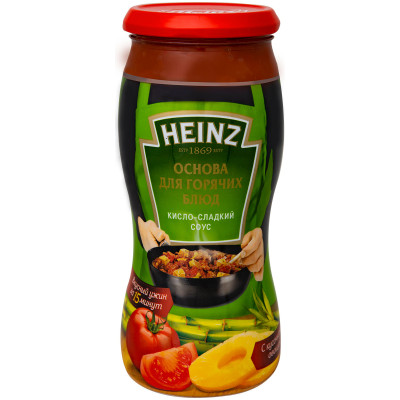 Соус Heinz кисло-сладкий для горячих блюд, 500мл