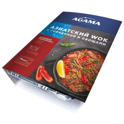 Wok Agama Ready To Eat азиатский с говядиной и овощами, 250г
