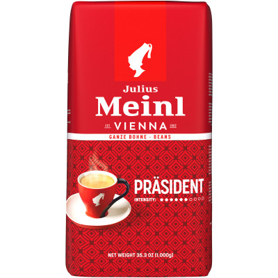 Кофе Julius Meinl Президент классическая коллекция натуральный жареный в зёрнах, 1кг