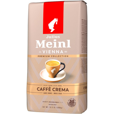 Кофе Julius Meinl Caffe Crema натуральный жареный в зёрнах, 1кг