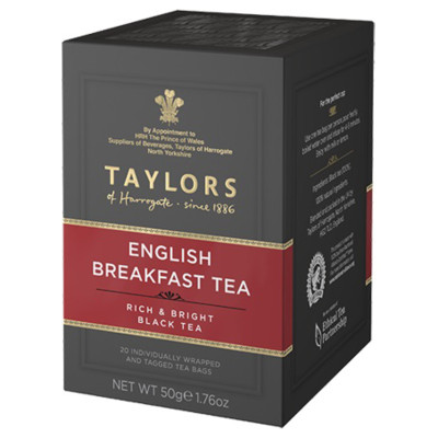 Чай Taylors of Harrogate Английский завтрак чёрный, 20x2.5г