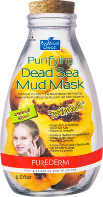 Маска для лица Purederm Папайя с глиной Мёртвого моря очищающая, 15г