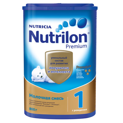 Смесь Nutrilon 1 Premium сухая молочная адаптированная с рождения, 800г