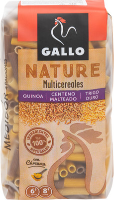 Макароны Gallo Nature Multicereales с добавлением киноа-куркумы-ржаной муки, 400г