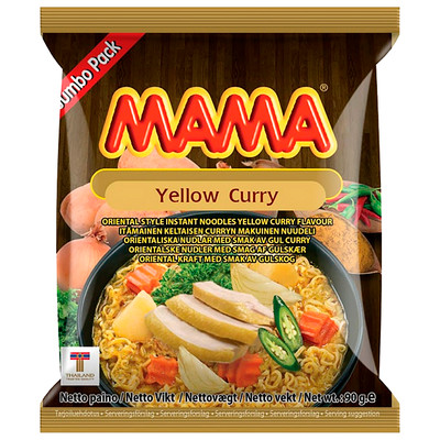 Лапша Мама тайская со вкусом жёлтого карри, 90г
