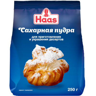 Пудра сахарная Haas, 250г