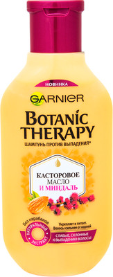 Шампунь Garnier Fructis Botanic Therapy касторовое масло и миндаль, 250мл