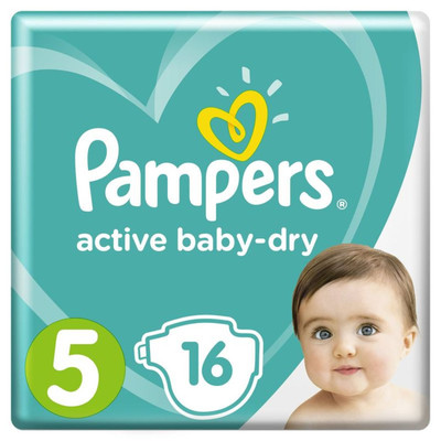 Подгузники Pampers Active Baby-Dry Extra Large Junior р.5 11-16кг, 16шт