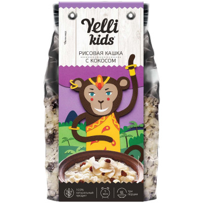 Каша рисовая Yelli Kids с кокосом, 100г