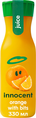 Сок Innocent апельсиновый с мякотью прямого отжима, 330мл