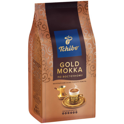 Кофе Tchibo Gold mokka по-восточному натуральный жареный молотый, 200г