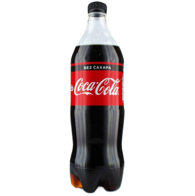Напиток газированный Cola-Cola Zero Sugar безалкогольный, 1л