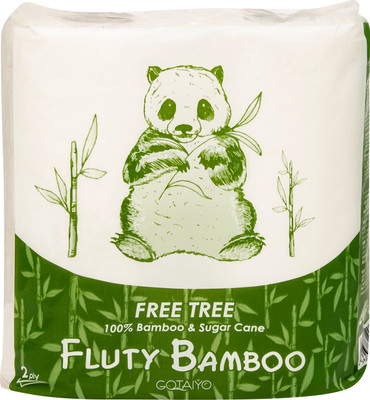 Полотенца бумажные Fluty Bamboo 2 слоя, 2шт