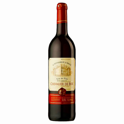 Вино Chevalier de Bur красное полусладкое 10%, 750мл