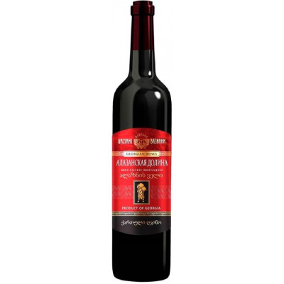 Вино Askaneli Алазанская Долина красное полусладкое 11.5%, 750мл