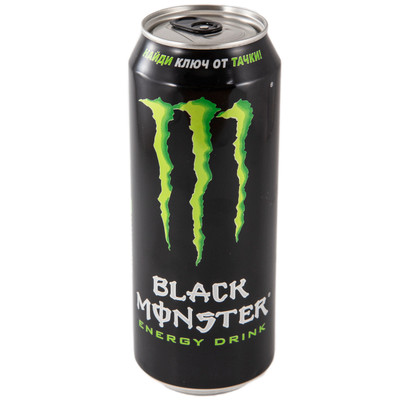 Энергетик Black Monster Energy Ultra безалкогольный газированный, 500мл