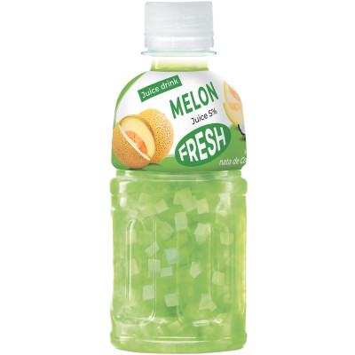 Напиток сокосодержащий Fresh Melon с кусочками кокосового желе безалкогольный негазированный пастеризованный, 320мл