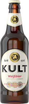 Пиво Kult Вайссбир пшеничное светлое нефильтрованное 5%, 500мл