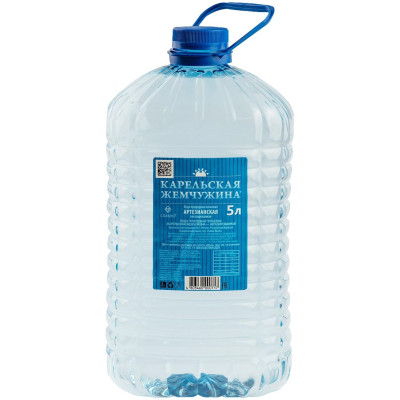 Вода Карельская Жемчужина+ артезианская природная питьевая негазированная, 5л