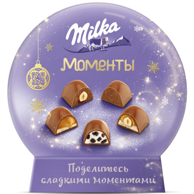 Конфеты Milka Моменты из молочного шоколада, 44.9г