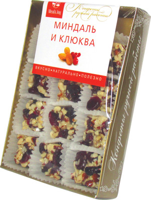 Конфеты Meal&Joy Nut delight миндаль и клюква, 135г
