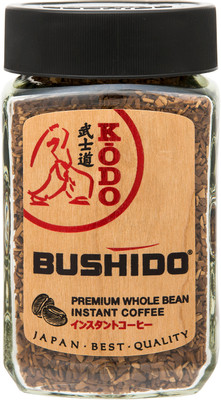 Кофе Bushido Kodo растворимый с добавлением молотого, 95г