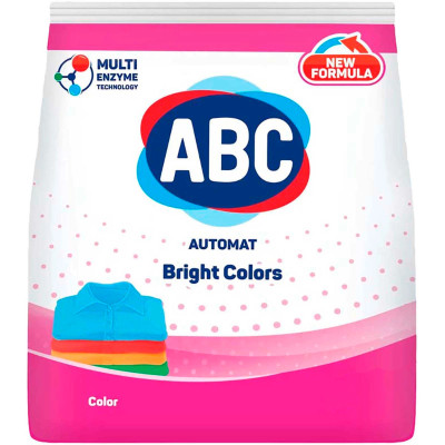 Порошок ABC для цветных вещей для стирки белья, 2.5кг